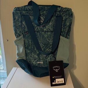 Osprey Daylite 20L Tote Pack in Blue and Green